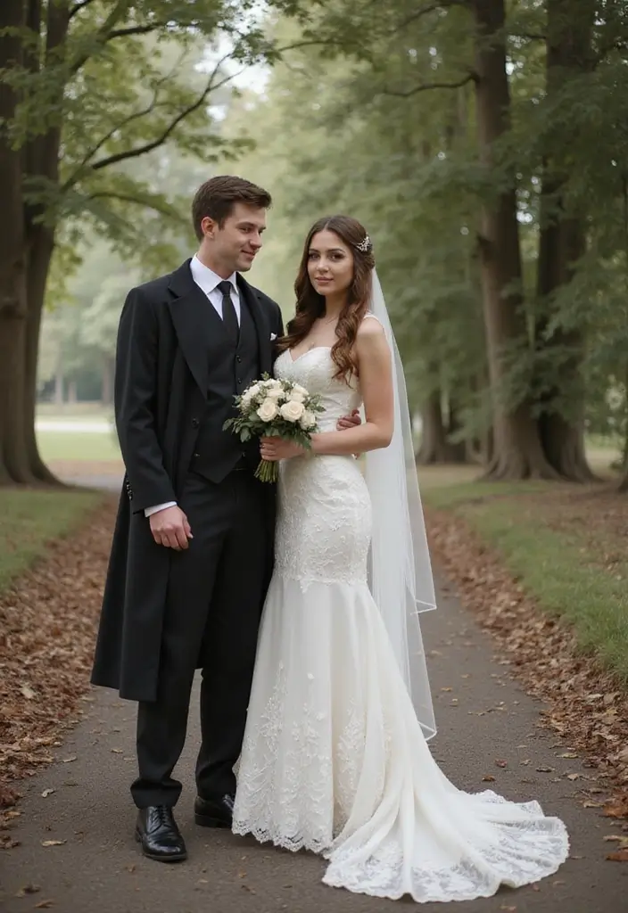 26 Harry Potter Theme Decoration Ideas Full Of Magic - 10. Magical Groom and Bride Attire