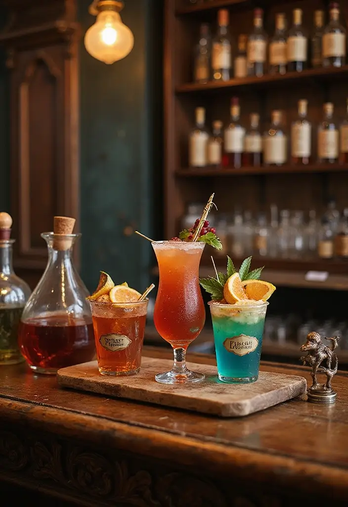 26 Harry Potter Theme Decoration Ideas Full Of Magic - 11. Wizarding World Bar