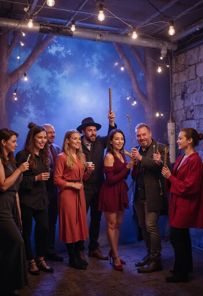 26 Harry Potter Theme Decoration Ideas Full Of Magic - 6. Magical Photo Booth