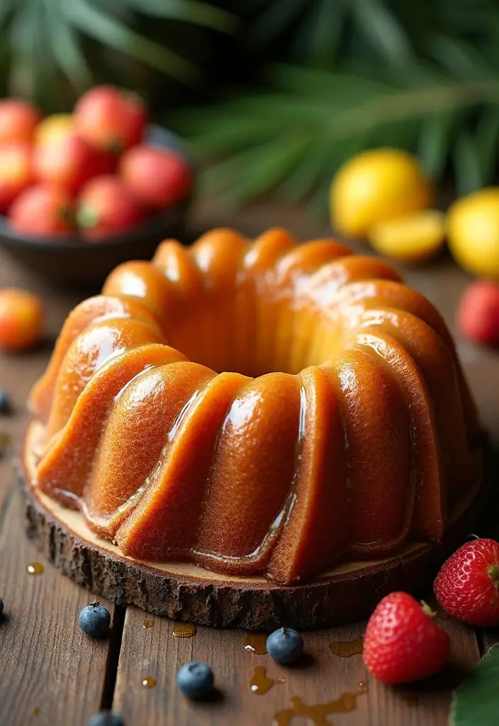 27 Aloha Cake Ideas With Tropical Vibes - 25. Tropical Bundt Cake
