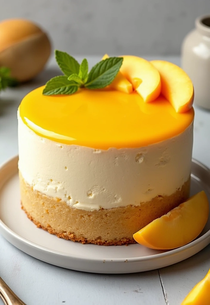 27 Aloha Cake Ideas With Tropical Vibes - 7. Mango Mousse Cake