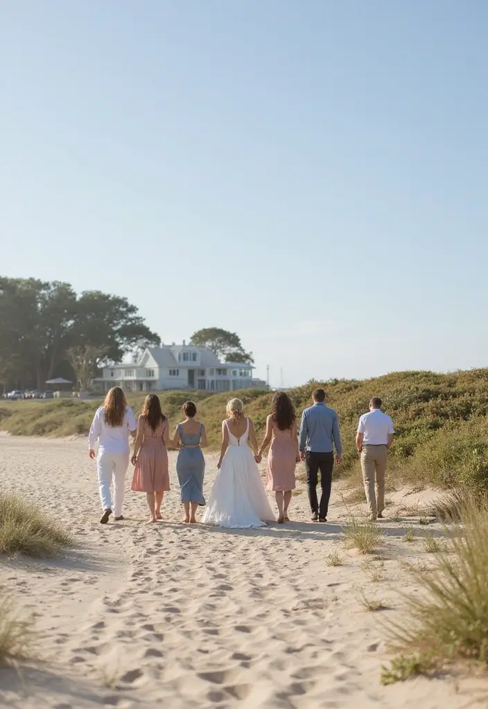 27 Beach Wedding Ideas That Feel Breezy and Beautiful - 11. Eco-Friendly Transportation