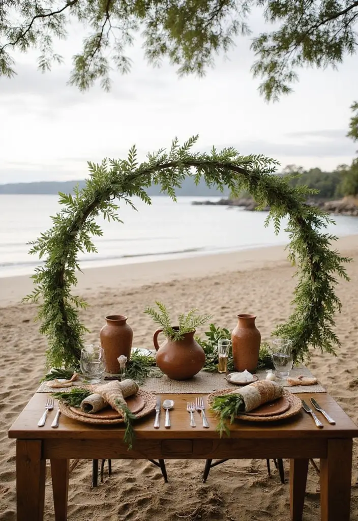 27 Beach Wedding Ideas That Feel Breezy and Beautiful - 24. Local Artisan Decor