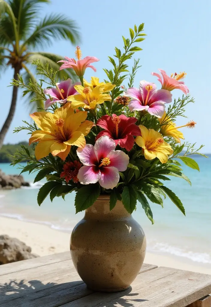 27 Beach Wedding Ideas That Feel Breezy and Beautiful - 3. Sustainable Flower Arrangements