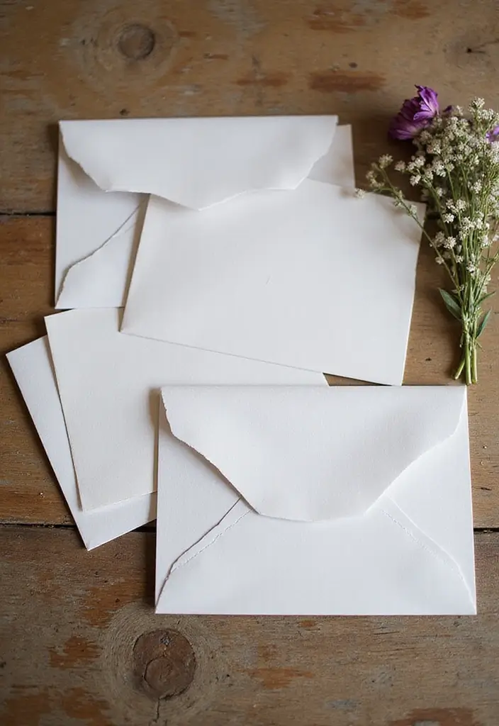 27 Engagement Invite Ideas That Stand Out - 2. Recycled Card Stock Invites