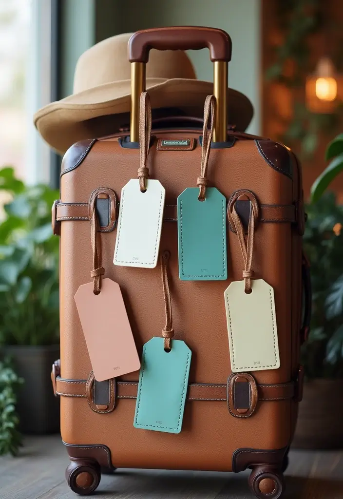 27 Engagement Packing Ideas For Bride Essentials - 16. Personalized Travel Tags