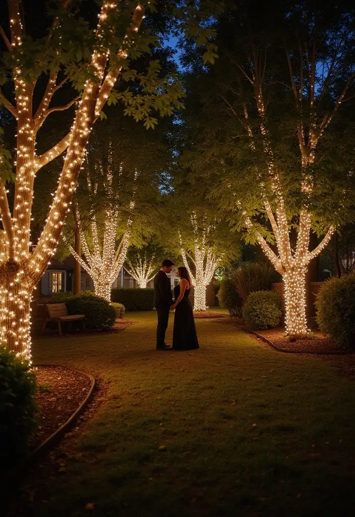 27 Home Reception Ideas That Feel Cozy - 1. Twinkling Fairy Lights