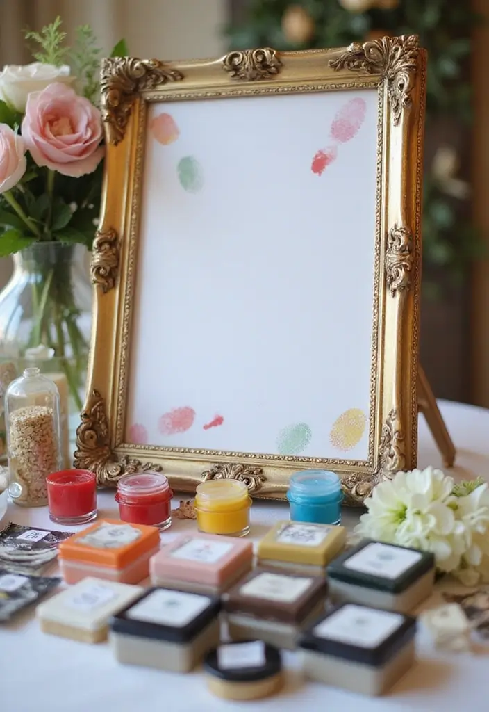 27 Home Reception Ideas That Feel Cozy - 11. Picture Frame Guest Book