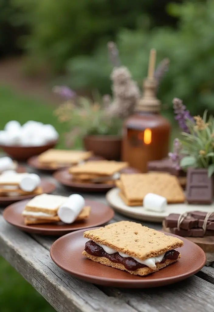 27 Home Reception Ideas That Feel Cozy - 4. S’mores Station