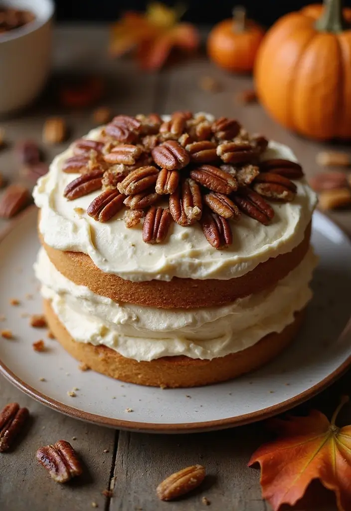 27 One Year Anniversary Cake Ideas That Celebrate Love - 25. Maple Pecan Cake