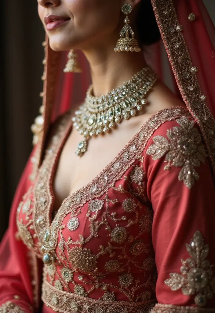 27 Photo Ideas With Lehenga That Highlight The Outfit - 19. Close-up Detail Shots