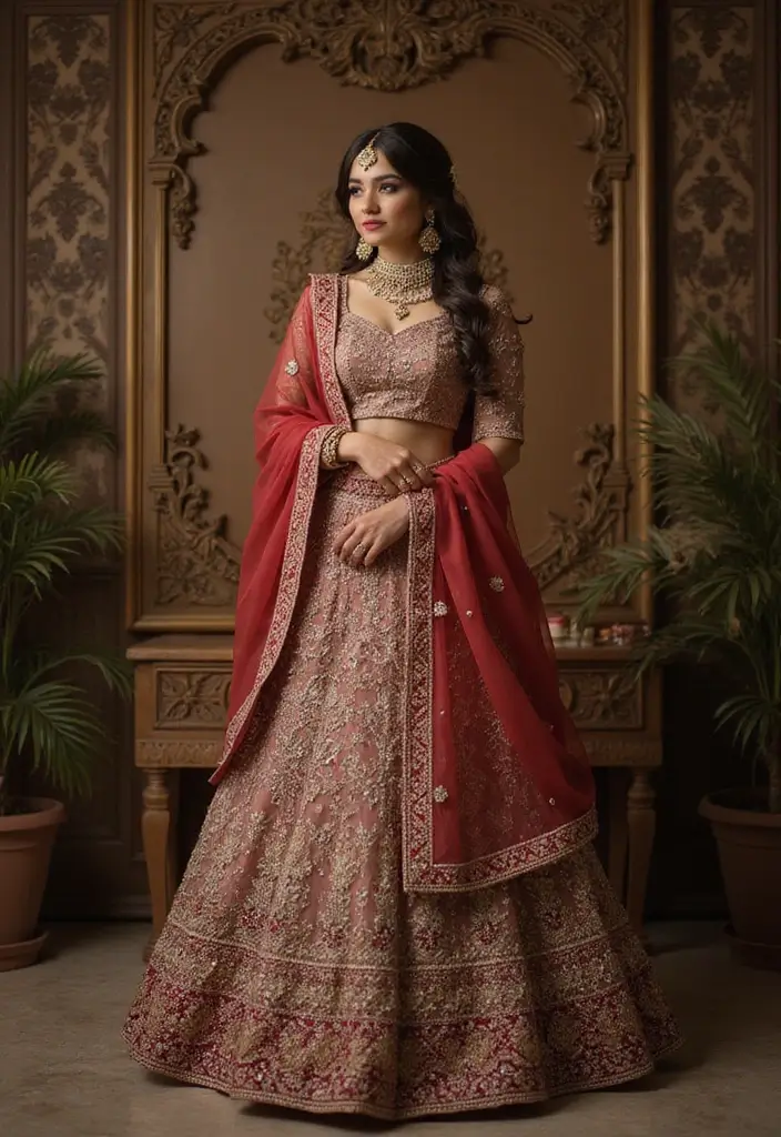 27 Photo Ideas With Lehenga That Highlight The Outfit - 21. Traditional Poses