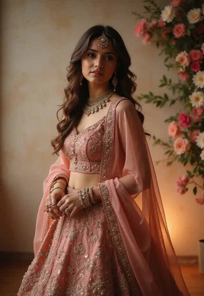 27 Photo Ideas With Lehenga That Highlight The Outfit - 27. Artistic Angles