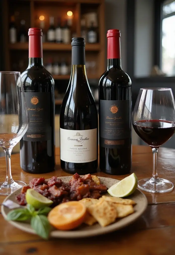 27 Red Bridal Shower Ideas That Radiate Passion - 14. Red Wine Tasting Station