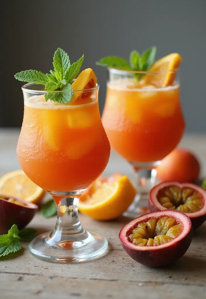 27 Red Bridal Shower Ideas That Radiate Passion - 2. Passion Fruit Cocktails