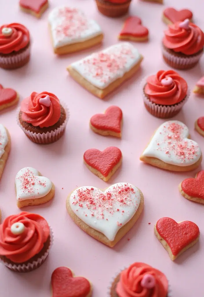 27 Red Bridal Shower Ideas That Radiate Passion - 3. Heart-Shaped Treats