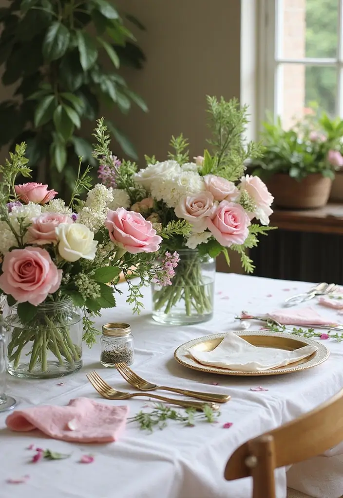 27 Red Bridal Shower Ideas That Radiate Passion - 8. DIY Flower Crown Station