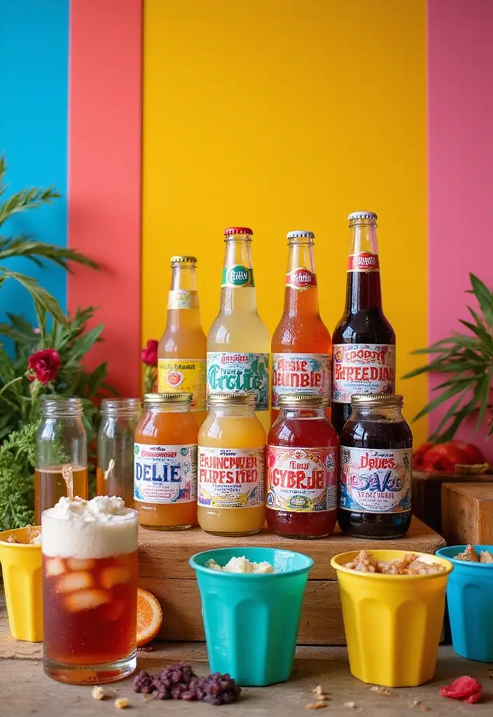 27 Wedding Refreshment Ideas Guests Will Appreciate - 12. Custom Soda Bar