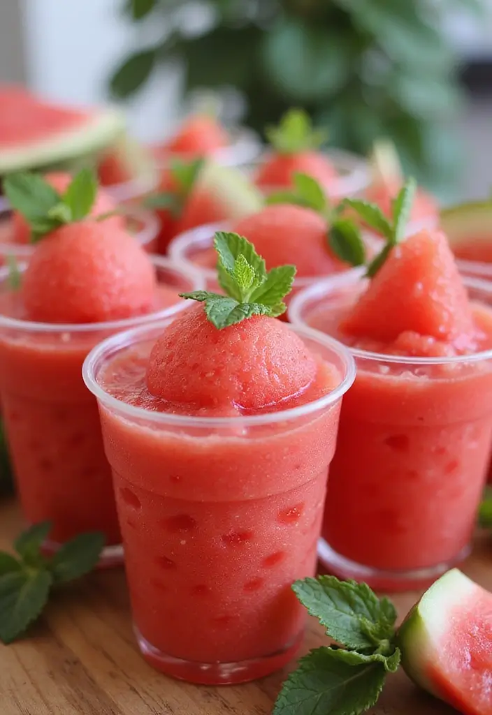 27 Wedding Refreshment Ideas Guests Will Appreciate - 23. Watermelon Slushies