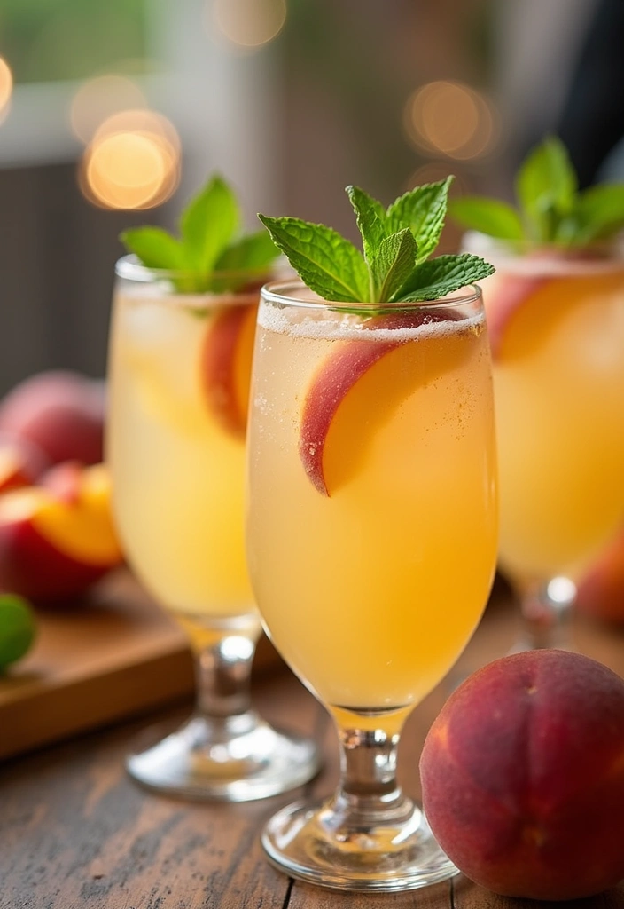 27 Wedding Refreshment Ideas Guests Will Appreciate - 24. Ginger Peach Fizz