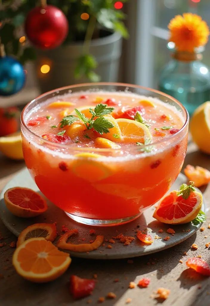 27 Wedding Refreshment Ideas Guests Will Appreciate - 4. Sparkling Fruit Punch