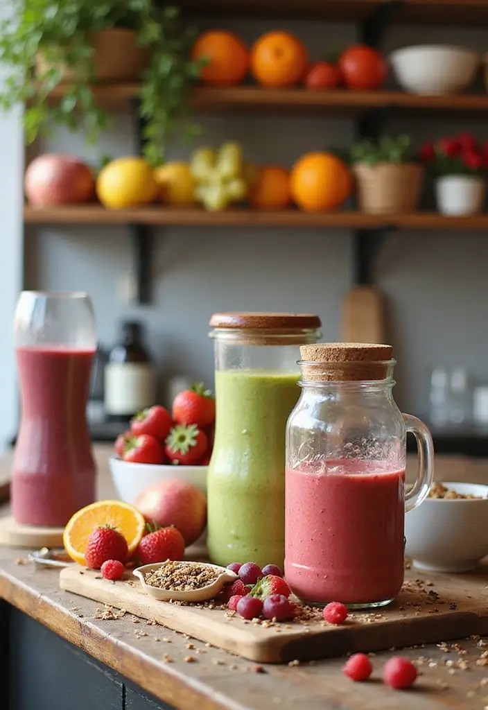 27 Wedding Refreshment Ideas Guests Will Appreciate - 5. Smoothie Bar Extravaganza
