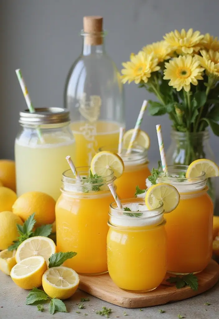 27 Wedding Refreshment Ideas Guests Will Appreciate - 6. Exotic Lemonade Variations