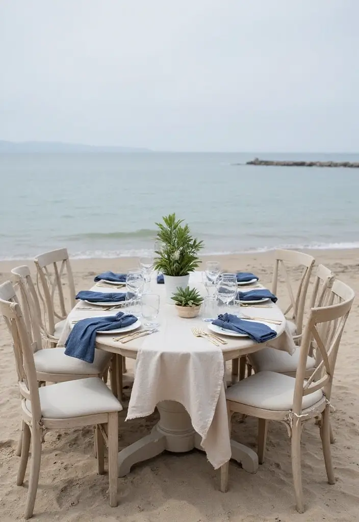 28 Beach Bridal Shower Ideas That Feel Breezy and Elegant - 7. Nautical Table Settings