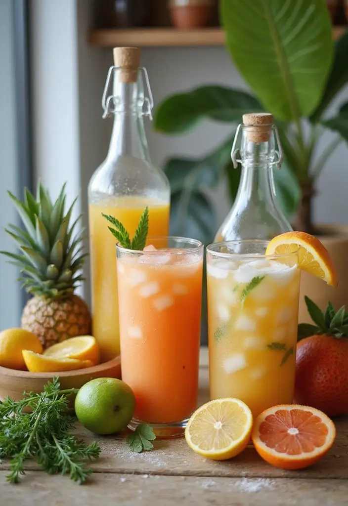 28 Beach Bridal Shower Ideas That Feel Breezy and Elegant - 8. Beach-Themed Cocktail Bar