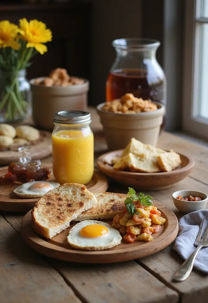 28 Breakfast Wedding Ideas That Feel Cozy and Unique - 19. Rustic Breakfast Buffet