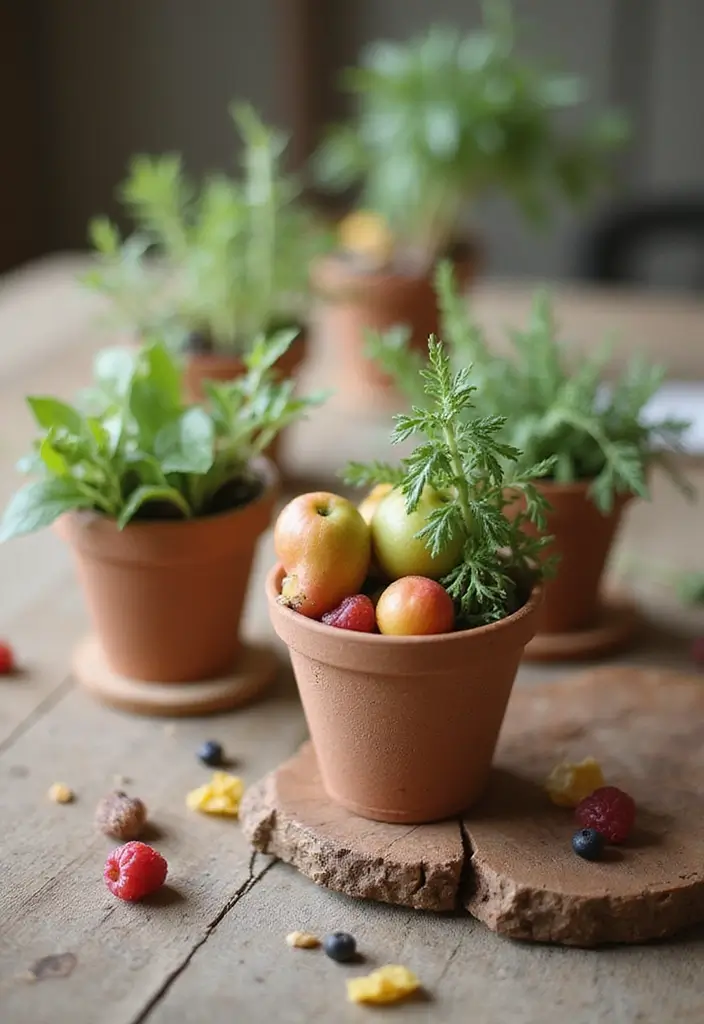 28 Breakfast Wedding Ideas That Feel Cozy and Unique - 25. Unique Centerpieces with Breakfast Themes