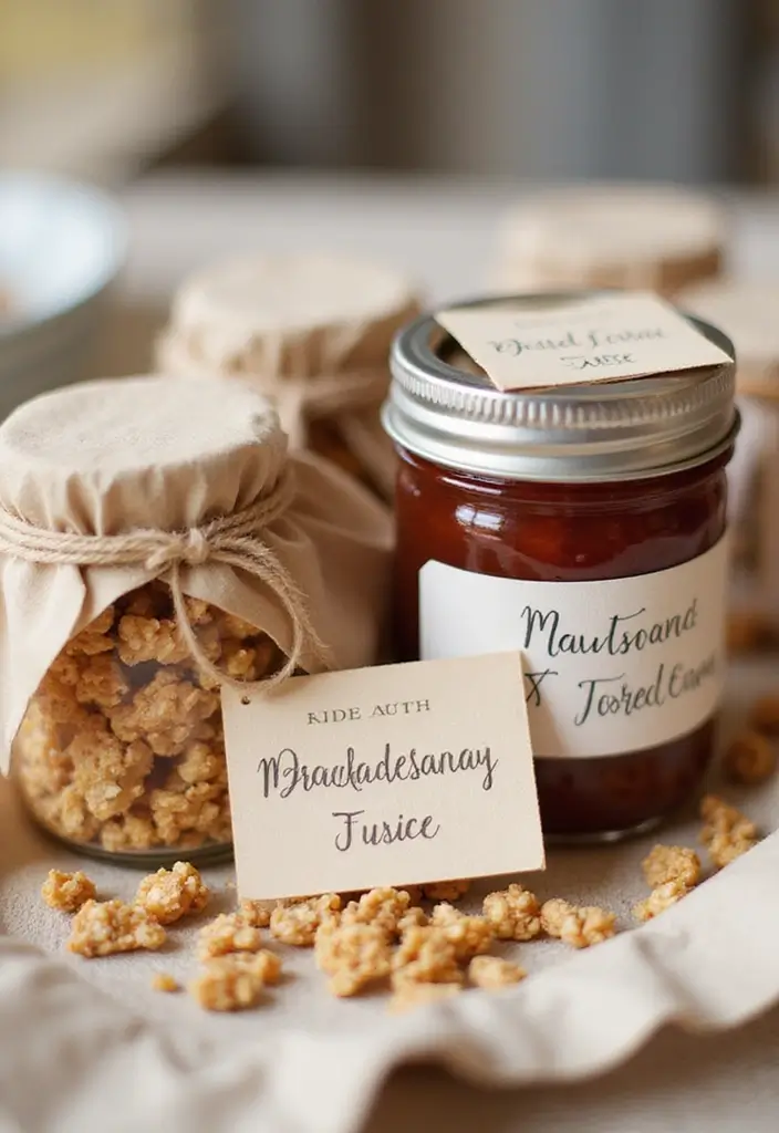 28 Breakfast Wedding Ideas That Feel Cozy and Unique - 26. Personalized Breakfast Favors