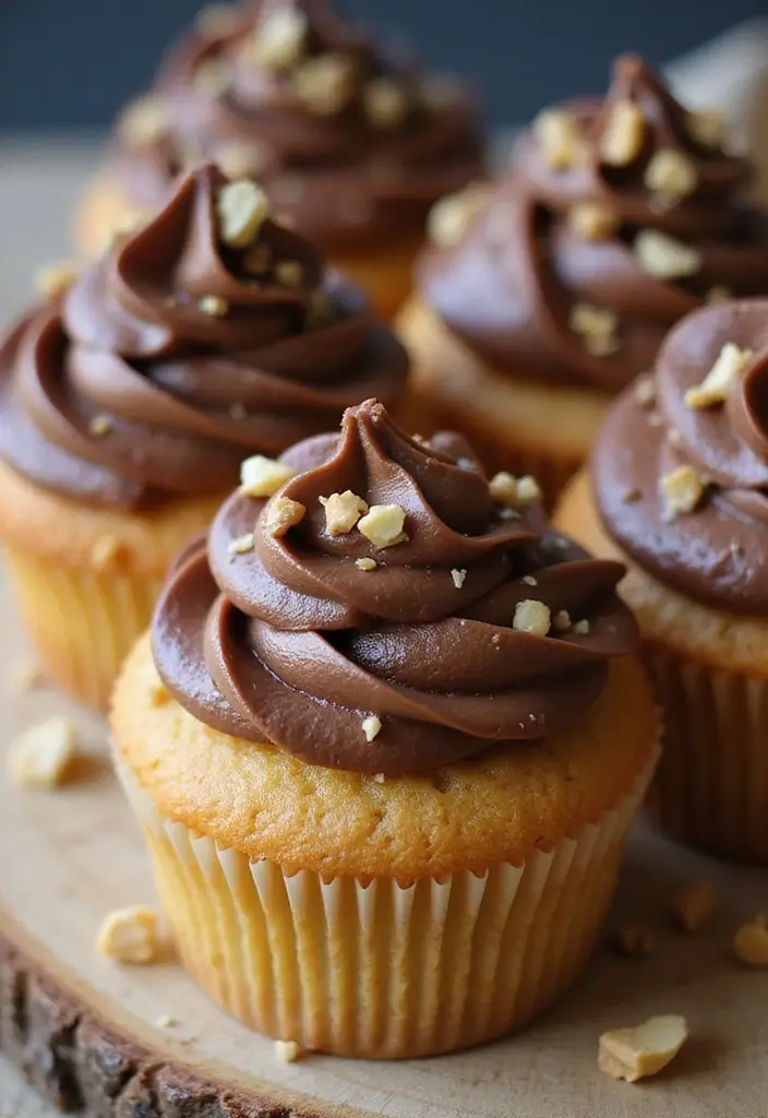 28 Bridal Shower Cupcake Ideas That Look and Taste Amazing - 12. Peanut Butter Cupcakes