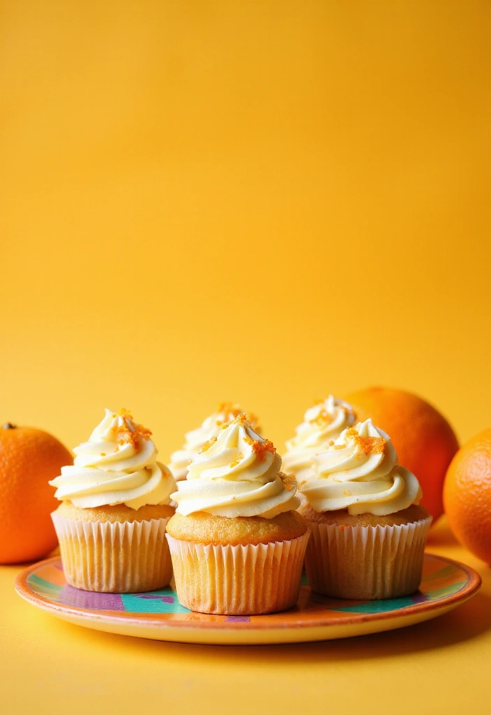 28 Bridal Shower Cupcake Ideas That Look and Taste Amazing - 18. Orange Creamsicle Cupcakes