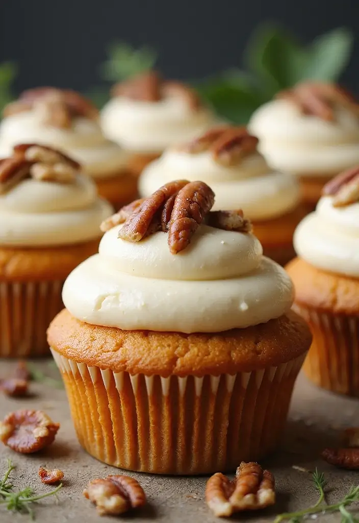 28 Bridal Shower Cupcake Ideas That Look and Taste Amazing - 28. Sweet Potato Cupcakes