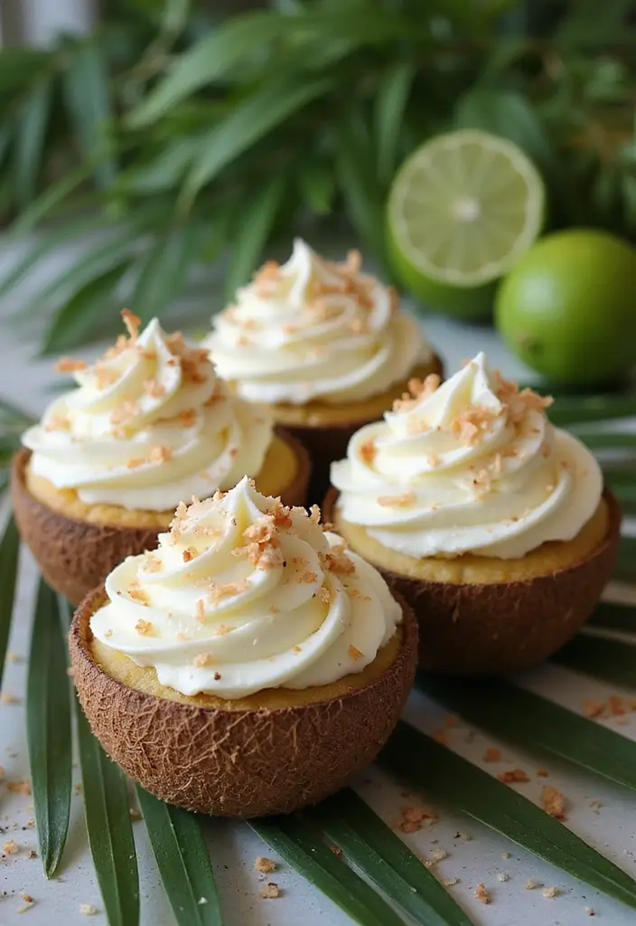 28 Bridal Shower Cupcake Ideas That Look and Taste Amazing - 6. Coconut Lime Cupcakes