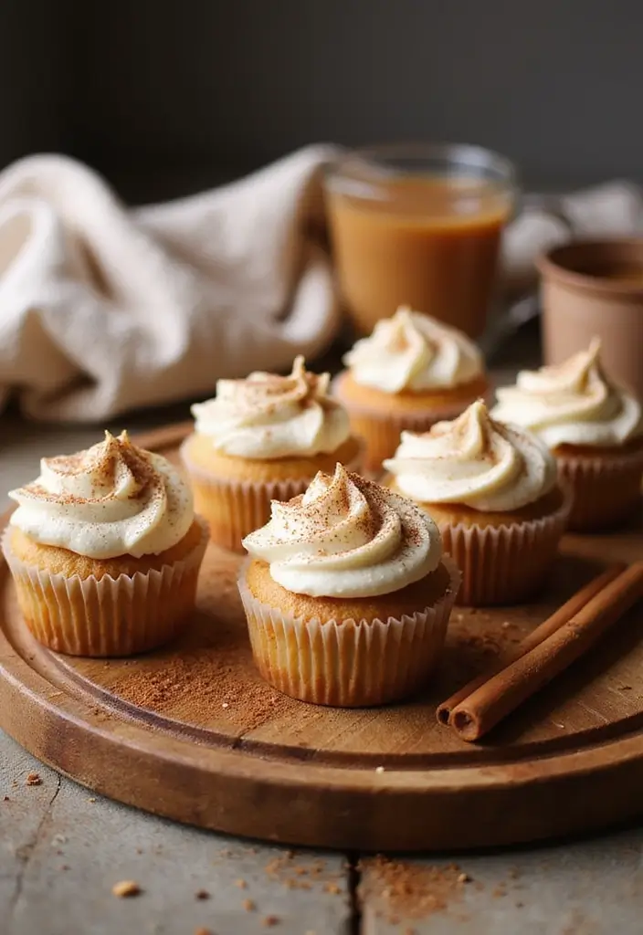 28 Bridal Shower Cupcake Ideas That Look and Taste Amazing - 7. Vanilla Chai Cupcakes