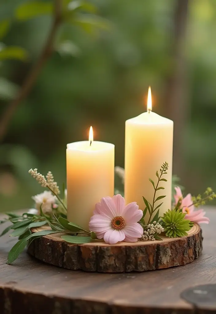 28 Ceremony Unity Ideas That Symbolize Your Love - 1. Eco-Friendly Unity Candle Ceremony