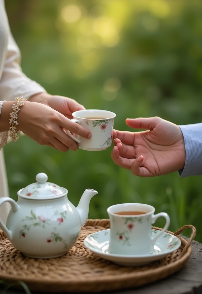 28 Ceremony Unity Ideas That Symbolize Your Love - 24. Unity Tea Ceremony