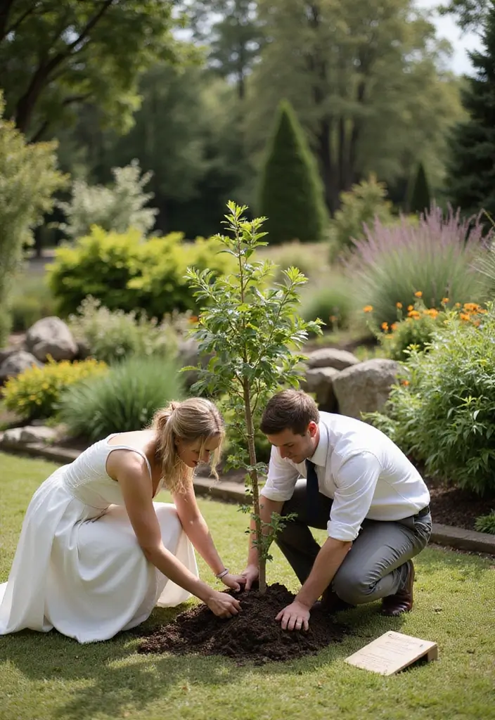 28 Ceremony Unity Ideas That Symbolize Your Love - 3. Tree Planting Ceremony