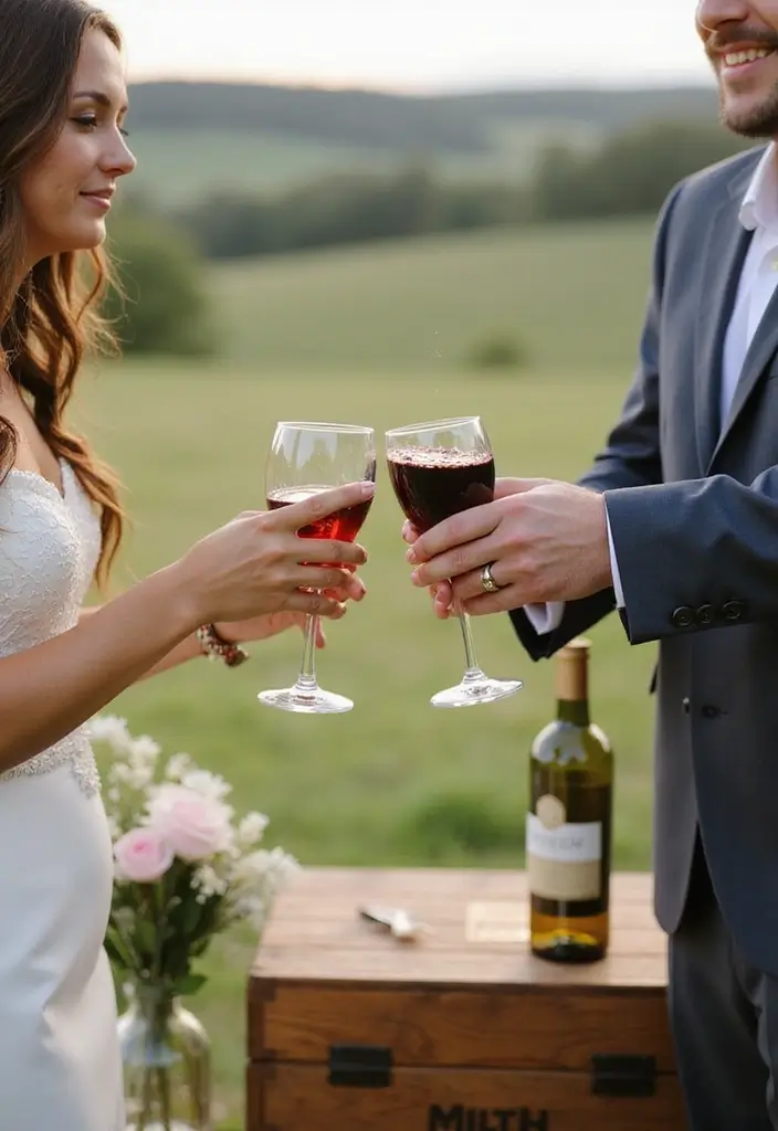 28 Ceremony Unity Ideas That Symbolize Your Love - 7. Customizable Unity Wine Ceremony