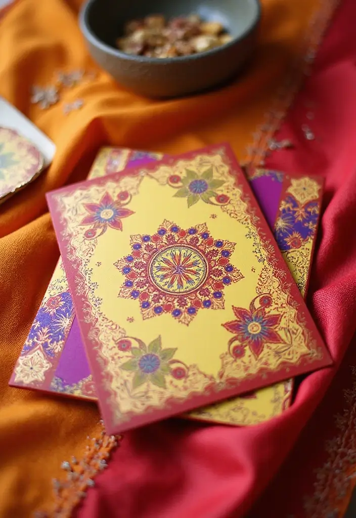 28 Haldi Ceremony Ideas For Groom That Feel Joyful - 10. Fun Stationery and Invitations
