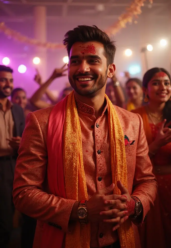 28 Haldi Ceremony Ideas For Groom That Feel Joyful - 16. Musical Elements