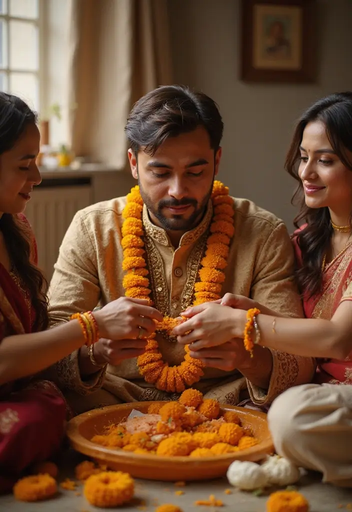 28 Haldi Ceremony Ideas For Groom That Feel Joyful - 18. Engaging Family Traditions