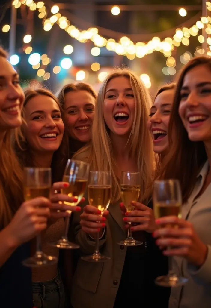 28 NYE Picture Ideas Couple Edition That Feel Festive - 23. Joyful Group Photos