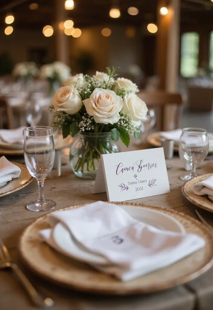 28 Rustic Wedding Table Decor Ideas That Feel Cozy - 20. Personalized Table Numbers