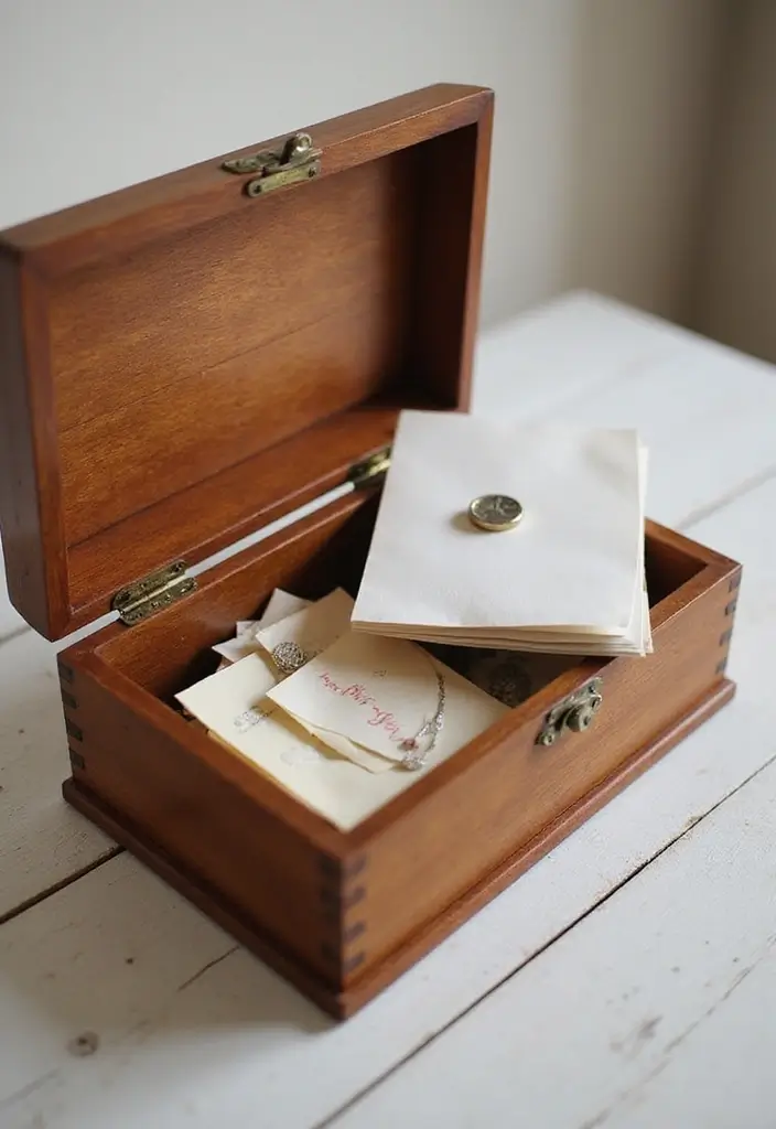 28 Timeless 50th Anniversary Gift Ideas: Eco-Friendly Edition - 3. Handcrafted Wooden Keepsake Box