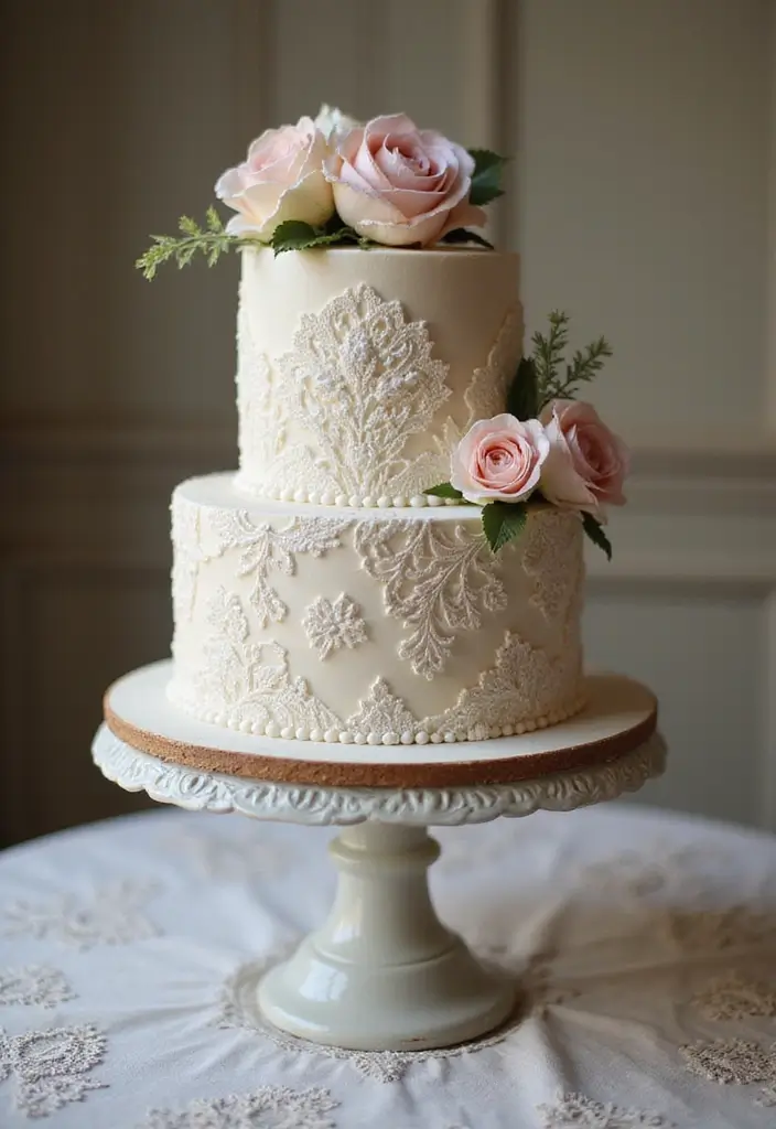 28 Twins Birthday Cake Ideas That Are Double The Fun - 15. Vintage Charm Cakes