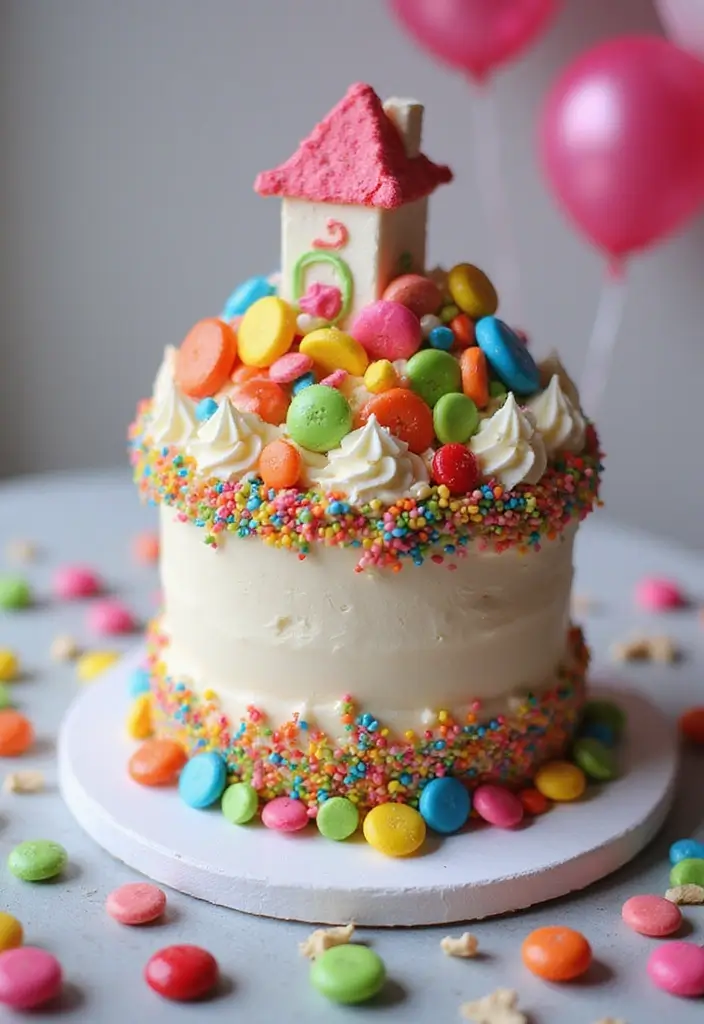 28 Twins Birthday Cake Ideas That Are Double The Fun - 26. Candyland Cakes