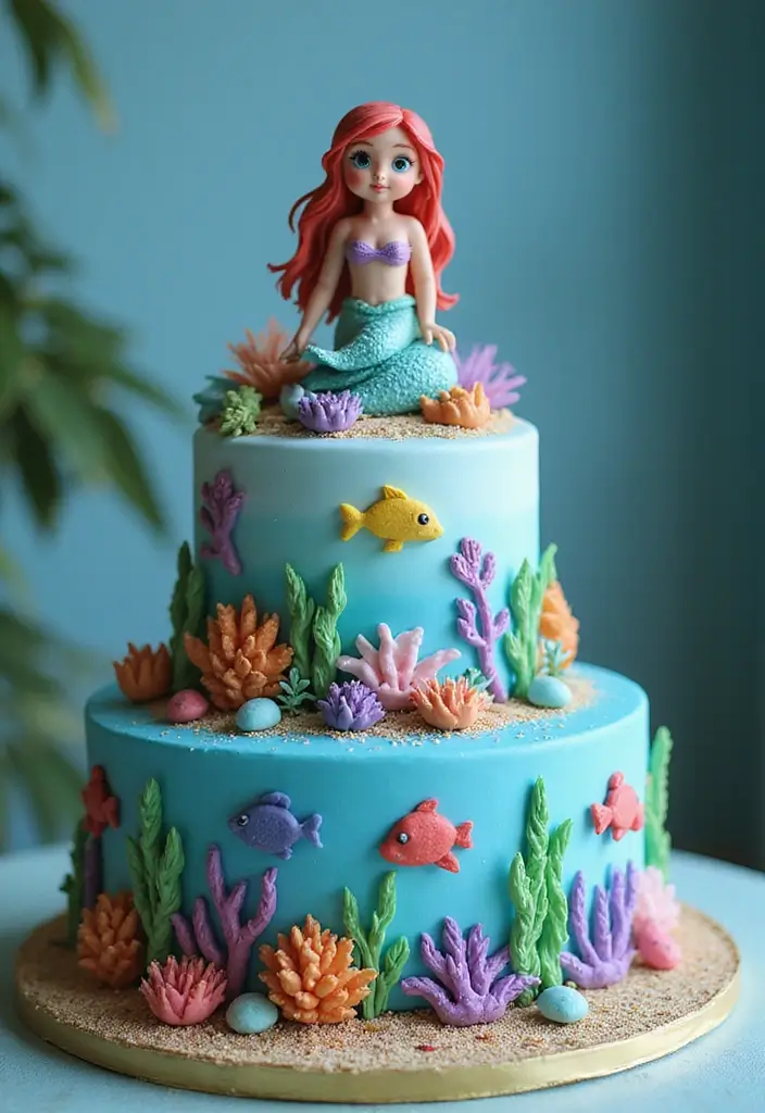 28 Twins Birthday Cake Ideas That Are Double The Fun - 28. Underwater Wonderland Cakes